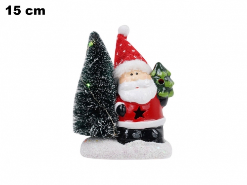 BABBO NATALE E ALBERELLO CON LED