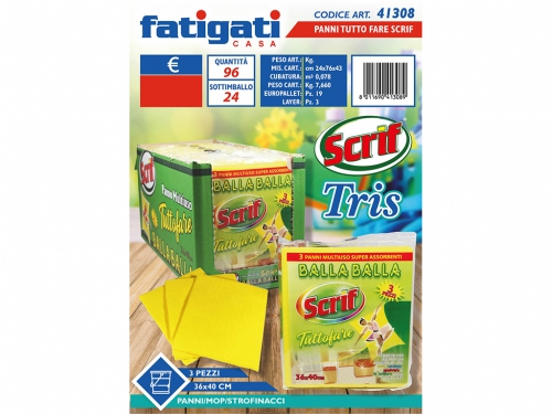 PANNI TUTTO FARE SCRIF 36X40 TRIS