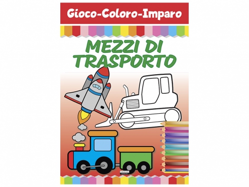 GIOCO COLORO IMPARO MEZZI TRASPORTO