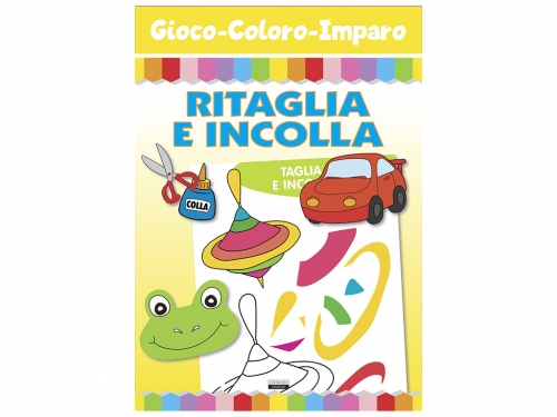 GIOCO COLORO IMPARO RITAGLIA INCOLLA