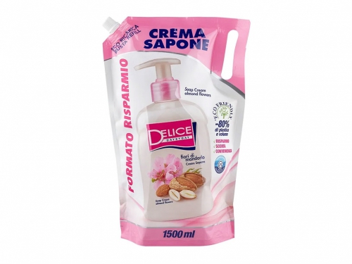 DELICE BUSTA SAPONE FIORI MANDORLO 1,5L