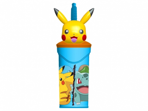 POKEMON BICCHIERE C/CANNUCCIA 3D 360ML