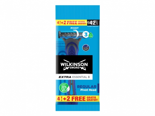 WILKINSON EXTRA 3 ESSENTIAL REGULAR 4+2