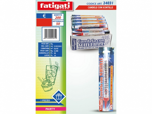 CANDELE CON SCINTILLE