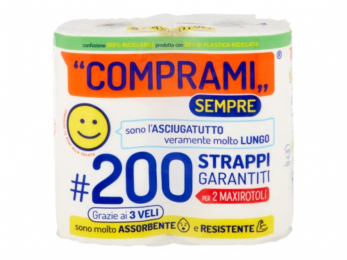 COMPRAMI ASCIUGATUTTO MAXI 200 STRAP. X2