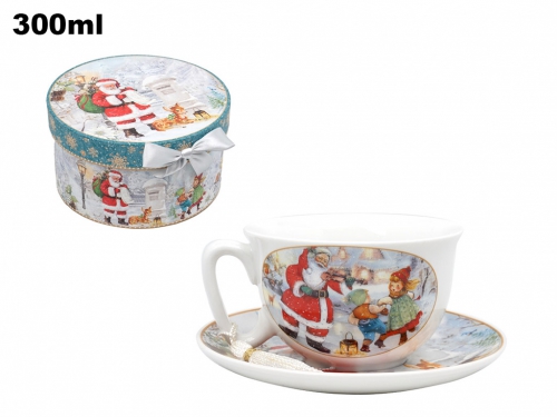 SET TAZZINA E PIATTINO DECORATIVI NATALI
