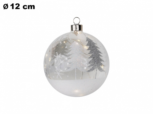 SFERA NATALIZIA DIA 12 CM / 15 LED