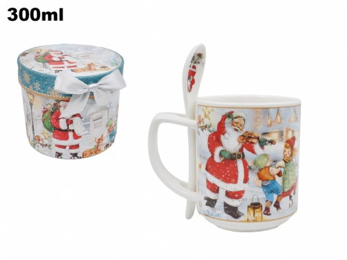 SET TAZZA CON CUCCHIAINO DECORATIVI NAT