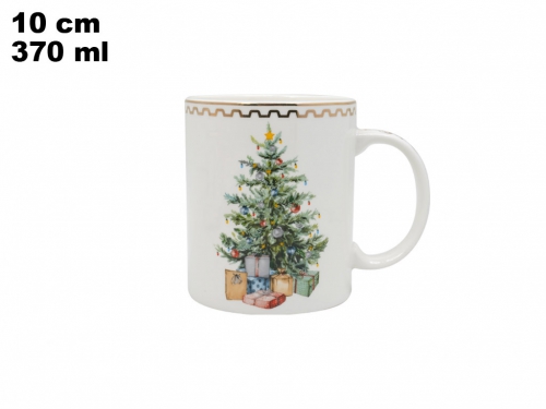 TAZZA CON ALBERO DI NATALE DECORATIVA