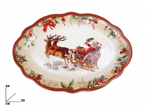 PIATTO 35CM DECORATIVO NATALIZIO