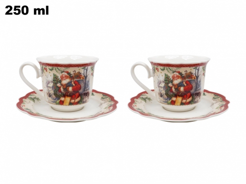 SET DUE TAZZINE CON DUE PIATTINI