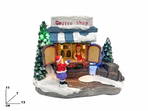 GIOSTRINA NATALIZIA COFFEE SHOP 11CM