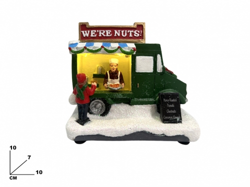 CAMIONCINO NATALIZIO 10,5CM CON LUCI