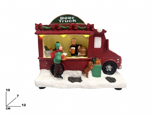 CAMIONCINO DELLA BIRRA CM 10 CON LUCI