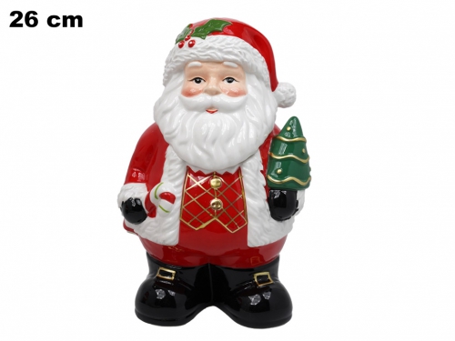 CONTENITORE BABBO NATALE 26 CM