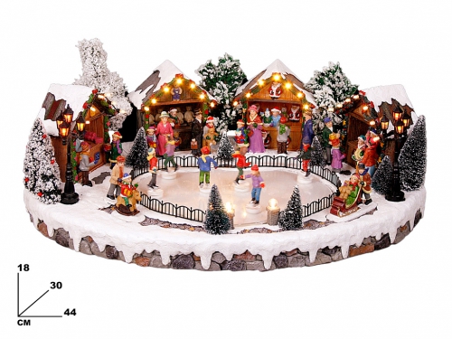 VILLAGGIO NATALIZIO 44.5*30*18.5 CM