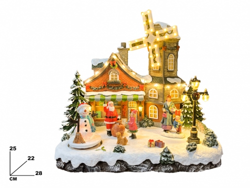 VILLAGGIO NATALIZIO 28*22*25 CM