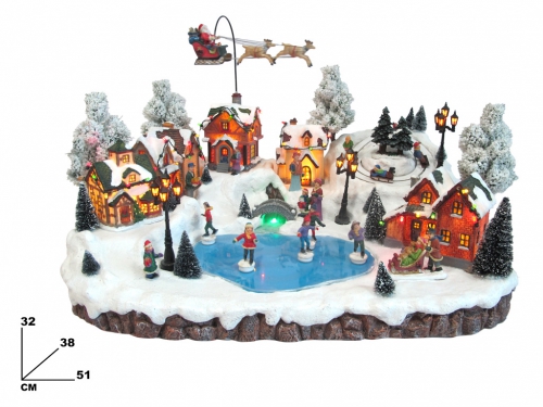 VILLAGGIO NATALIZIO 51*38*32 CM