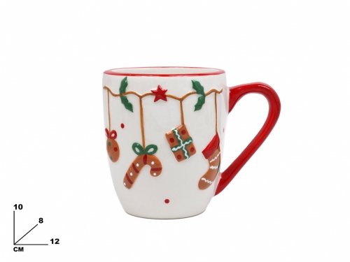 TAZZA CON ADDOBBI NATALIZI