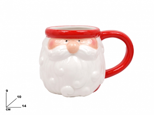 TAZZA CON BABBO NATALE 9.5 CM