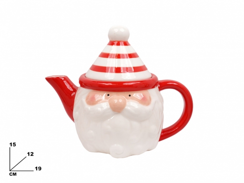 TEIERA CON BABBO NATALE 15 CM