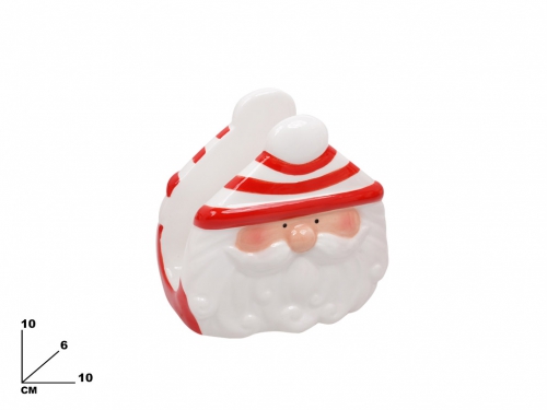 PORTATOVAGLIOLI CON BABBO NATALE 10 CM