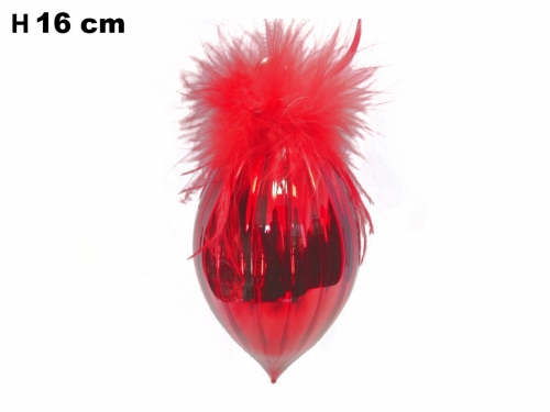 SFERA NATALIZIA ROSSA CM 16