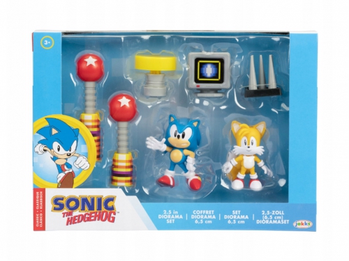 SONIC DIORAMA C/PERS. ARTICOLATI 6CM