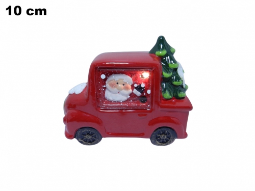 MACCHINA BABBO NATALE CM 10 C/LED