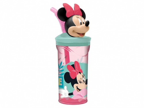 MINNIE BICCHIERE C/CANNUCCIA 3D 360ML