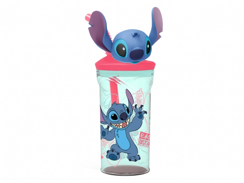 STITCH BICCHIERE C/CANNUCCIA 3D 360ML