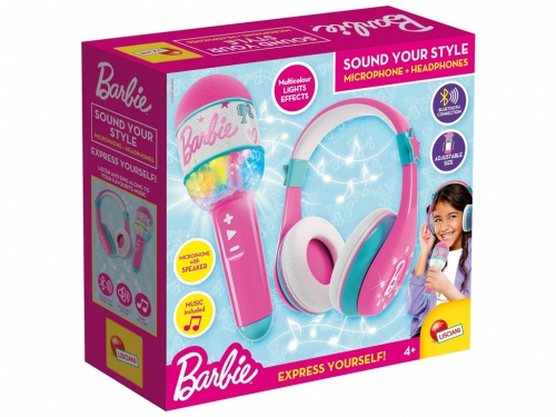BARBIE MICROFONO + CUFFIE 104468
