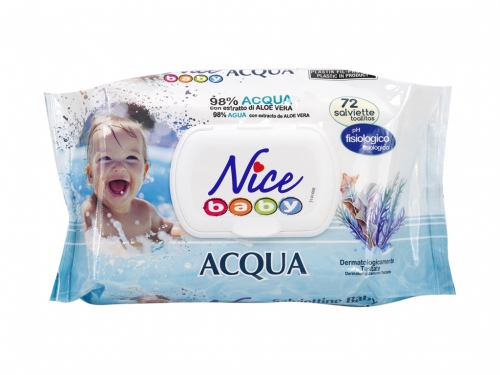 NICE SALVIETTINE BABY ACQUA 72PZ