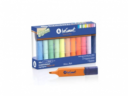 EVIDENZIATORI POINT-UP PASTEL+FLUO 10PZ