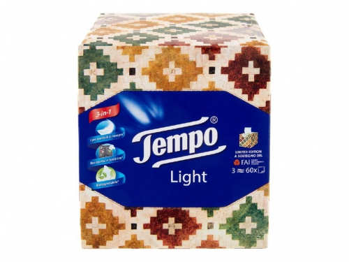 TEMPO FAZZOLETTI CUBO LIGHT BOX 60PZ