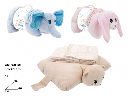 DOLCE NANNA CUSCINO CON COPERTA 90x75 CM