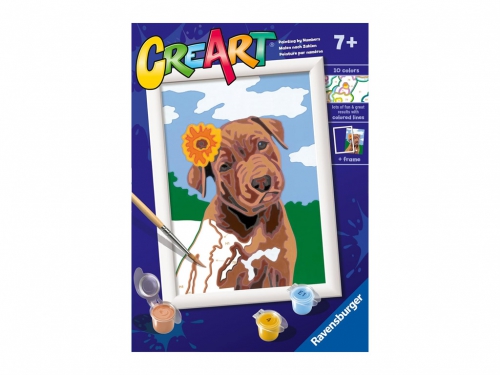 CREART SERIE CLASSIC CUCCIOLO CON FIORE