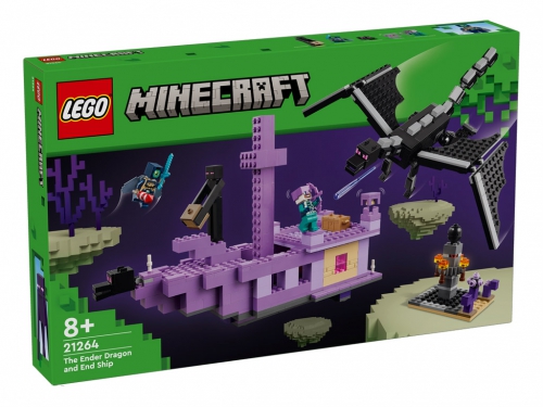 LEGO MINECRAFT L'ENDERDRAGO E NAVE 21264