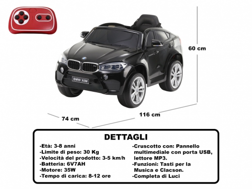 CAVALCABILE BMW X6M NERO            NET