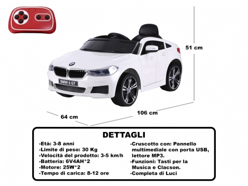 CAVALCABILE BMW GT BIANCO           NET