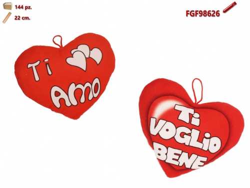 PELUCHE CUORE C-DISEGNO ASS. 498626