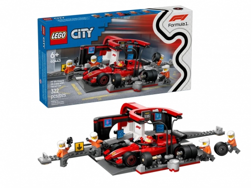 LEGO CITY PITSTOP MECCANICI FERRARI F1 6