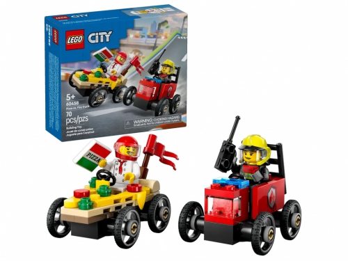 LEGO CITY PIZZAIOLO CONTRO POMPIERE 6045