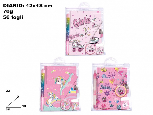 DIARIO CON ACCESSORI