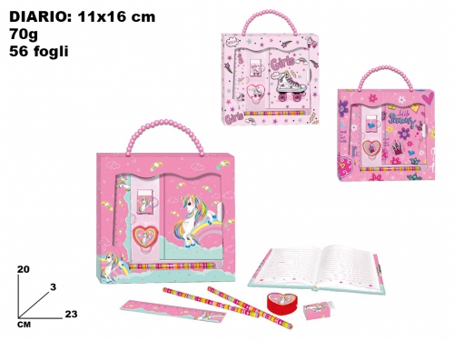 BORSETTA DIARIO SEGRETO CON ACCESSORI