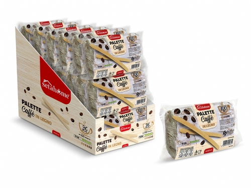 PALETTE CAFFE' DI LEGNO 100PZ
