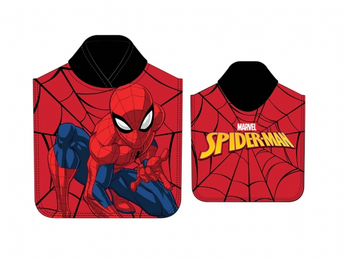 PONCHO MICROFIBRA SPIDERMAN 55X110