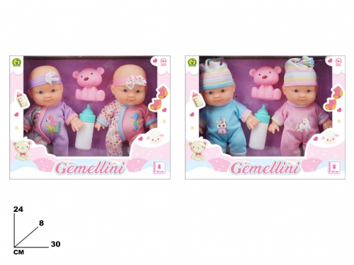BEBE' GEMELLINI 22CM