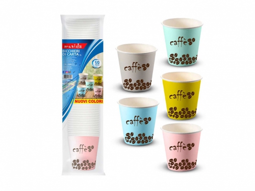 MOVIDA BICCHIERE CAFFE' 0,75ML 50PZ MIX