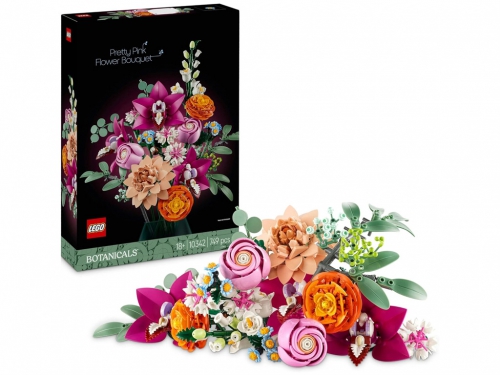 LEGO BOTANICALS BOUQUET FIORI ROSA 10342